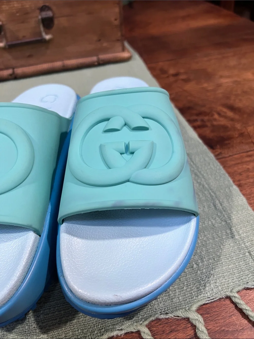 Gucci platform slides